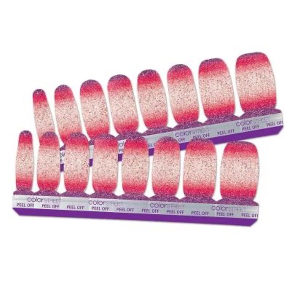 *Retired* Color Street: Nuclear Fuchsian | Pink Purple Gradient Glitter Sparkle - Picture 16 of 16